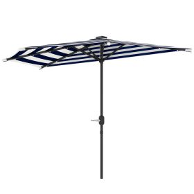 Outsunny Patio Umbrella, UPF 30+ Outdoor Market Umbrella, Vented Patio Table Umbrella with Crank 8 Ribs