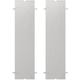 Outsunny 2 Pcs Pergola Replacement Canopy, UV Protection Pergola Shade Cover, Easy to Install, for 10 x 10ft Pergola, Light Gray