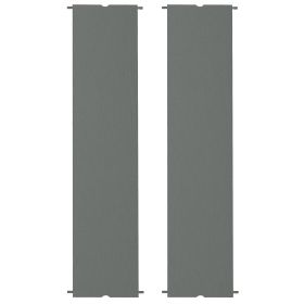 Outsunny 2 Pcs Pergola Replacement Canopy, UV Protection Pergola Shade Cover, Easy to Install, for 10 x 10ft Pergola, Dark Gray