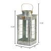 SMALL FARMHOUSE GALVANIZED LANTERN